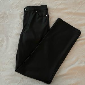 Full length faux 90s leather pants from Zara!